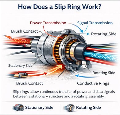 Slip Ring Working Principle：How Does a Slip Ring Work?
